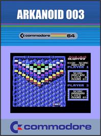 Box cover for Arkanoid 003 on the Commodore 64.