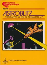 Box cover for Astroblitz on the Commodore 64.