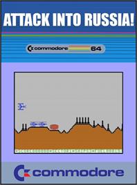 Box cover for Attack Into Russia on the Commodore 64.