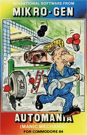 Box cover for Automania on the Commodore 64.