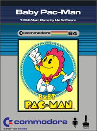 Box cover for Baby Pac-man on the Commodore 64.