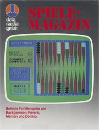 Box cover for Backgammon 64 on the Commodore 64.