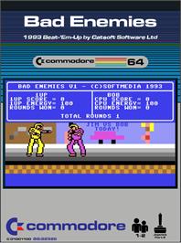 Box cover for Bad Enemies on the Commodore 64.