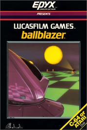 Box cover for Ballblazer on the Commodore 64.