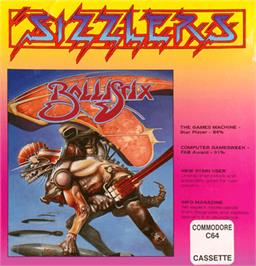 Box cover for Ballistix on the Commodore 64.