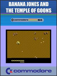 Box cover for Banana Jones and the Temple of Goons on the Commodore 64.