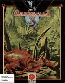 Box cover for Barbarian (Melbourne House) on the Commodore 64.