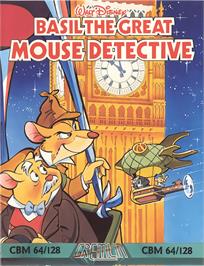 Box cover for Basil The Great Mouse Detective on the Commodore 64.