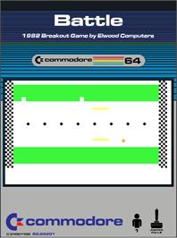 Box cover for Battle on the Commodore 64.