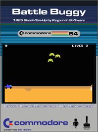 Box cover for Battle Buggy on the Commodore 64.