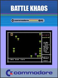 Box cover for Battle Khaos on the Commodore 64.