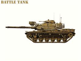 Box cover for Battle Tank on the Commodore 64.