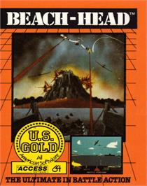 Box cover for Beach Head on the Commodore 64.