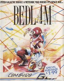 Box cover for Bedlam on the Commodore 64.
