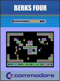 Box cover for Berks Four on the Commodore 64.