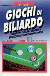 Box cover for Billiards on the Commodore 64.