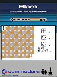 Box cover for Black on the Commodore 64.