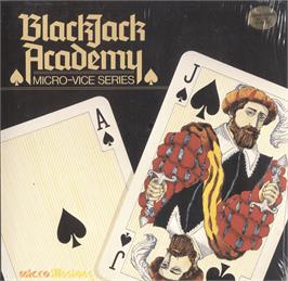 Box cover for Blackjack Academy on the Commodore 64.