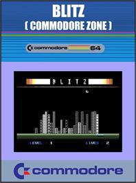 Box cover for Blitz on the Commodore 64.