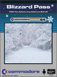 Box cover for Blizzard Pass on the Commodore 64.