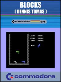 Box cover for Blocks (J & F Publishing) on the Commodore 64.