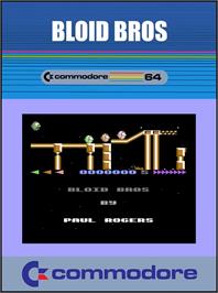 Box cover for Bloid Bros on the Commodore 64.