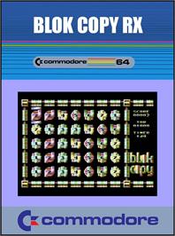 Box cover for Blok Copy RX on the Commodore 64.