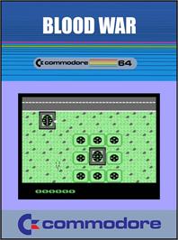 Box cover for Blood War on the Commodore 64.