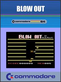 Box cover for Blow Out on the Commodore 64.