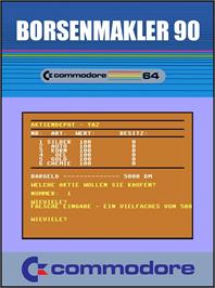 Box cover for Boersenmakler 90 on the Commodore 64.