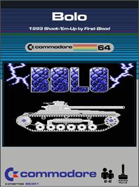 Box cover for Bolo on the Commodore 64.