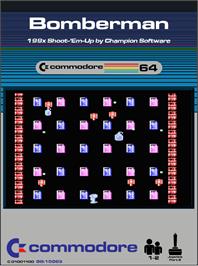 Box cover for Bomberman on the Commodore 64.