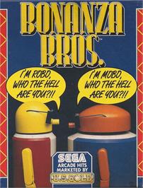 Box cover for Bonanza Bros. on the Commodore 64.