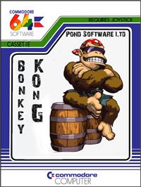 Box cover for Bonkey Kong on the Commodore 64.