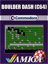 Box cover for Boulder Dash on the Commodore 64.