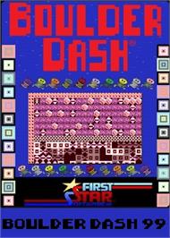 Box cover for Boulder Dash 99 on the Commodore 64.