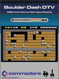 Box cover for Boulder Dash DTV on the Commodore 64.