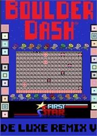Box cover for Boulder Dash De Luxe Remix 5 on the Commodore 64.