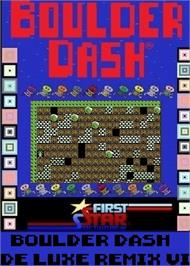 Box cover for Boulder Dash De Luxe Remix 6 on the Commodore 64.