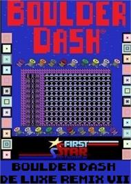 Box cover for Boulder Dash De Luxe Remix 7 on the Commodore 64.