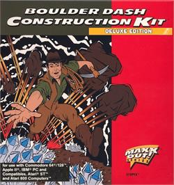 Box cover for Boulder Dash Deluxe Kit on the Commodore 64.
