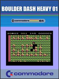 Box cover for Boulder Dash Heavy 01 on the Commodore 64.