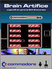 Box cover for Brain Artifice on the Commodore 64.
