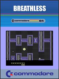Box cover for Breathless on the Commodore 64.