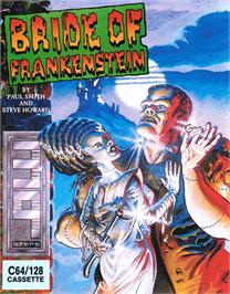 Box cover for Bride Of Frankenstein on the Commodore 64.