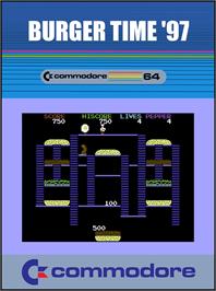 Box cover for Burger Time '97 on the Commodore 64.
