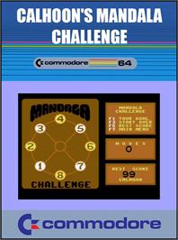 Box cover for Calhoon's Mandala Challenge on the Commodore 64.