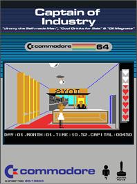 Box cover for Captain Of Industry on the Commodore 64.