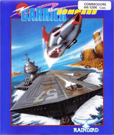 Box cover for Carrier Command on the Commodore 64.