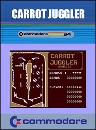 Box cover for Carrot Juggler on the Commodore 64.